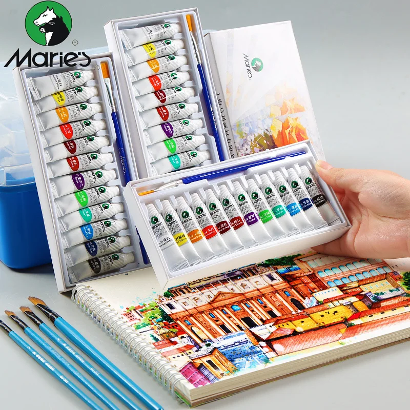 Marie's Gouache Painting Paint Set Transparent 5ML Gouache Pigment For School Student Children Graffiti Hand-painted Art
Marie's Gouache Painting Paint Set Transparent 5ML Gouache Pigment For School Student Children Graffiti Hand-painted Art