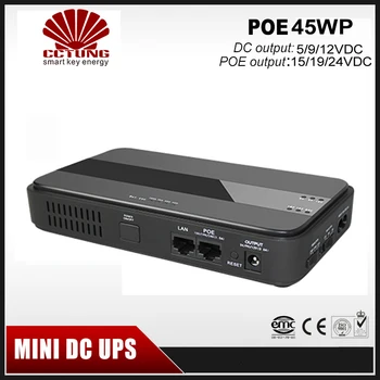 45W Mini Portable UPS with 15 19 24VDC POE and 5 9 12VDC Output Interface with Wide 85~265VAC Voltage Adapter Built-in
45W Mini Portable UPS with 15 19 24VDC POE and 5 9 12VDC Output Interface with Wide 85~265VAC Voltage Adapter Built-in