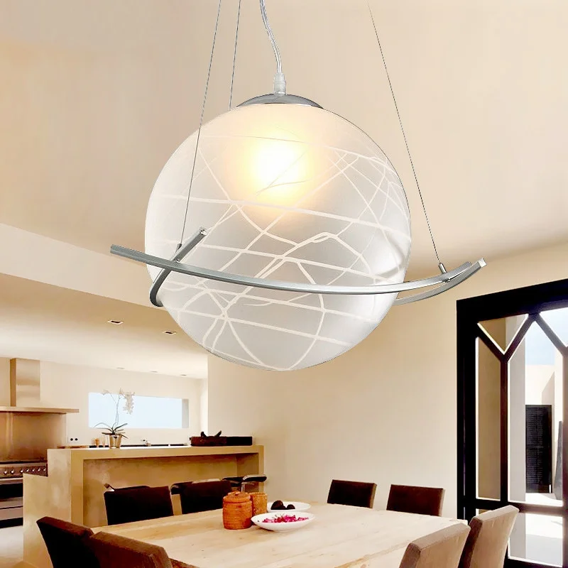Simple Personality Glass Ball Pendant Lamp Creative Dining Room Lighting Restaurant Balcony Corridor Porch Aisle Pendant Lights
Simple Personality Glass Ball Pendant Lamp Creative Dining Room Lighting Restaurant Balcony Corridor Porch Aisle Pendant Lights