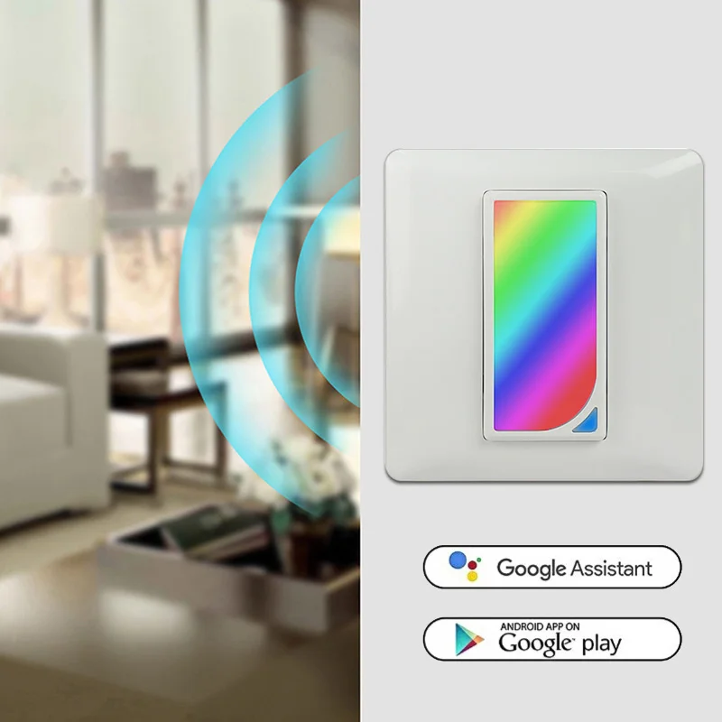 EU plug Wifi In-Wall RGB LED Scene Smart Light Switch Color Changing Remote Voice Control and Timer Countdown Works with Alexa
EU plug Wifi In-Wall RGB LED Scene Smart Light Switch Color Changing Remote Voice Control and Timer Countdown Works with Alexa