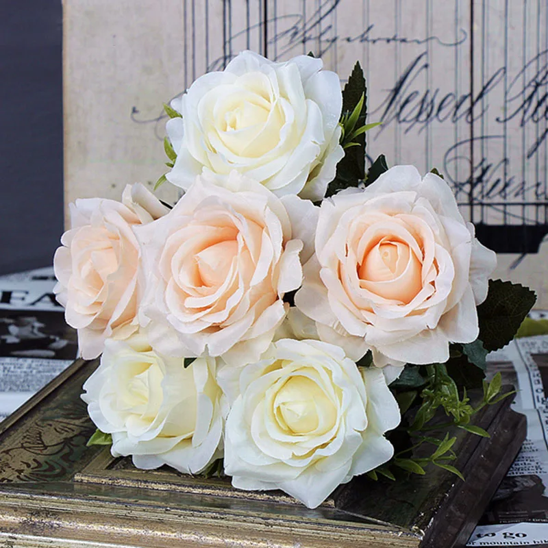 silk flowers roses artificial flowers home decor