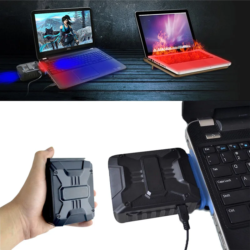 Image Mini Vacuum USB Laptop Cooler Air Extracting Exhaust Cooling Fan CPU Cooler for Notebook