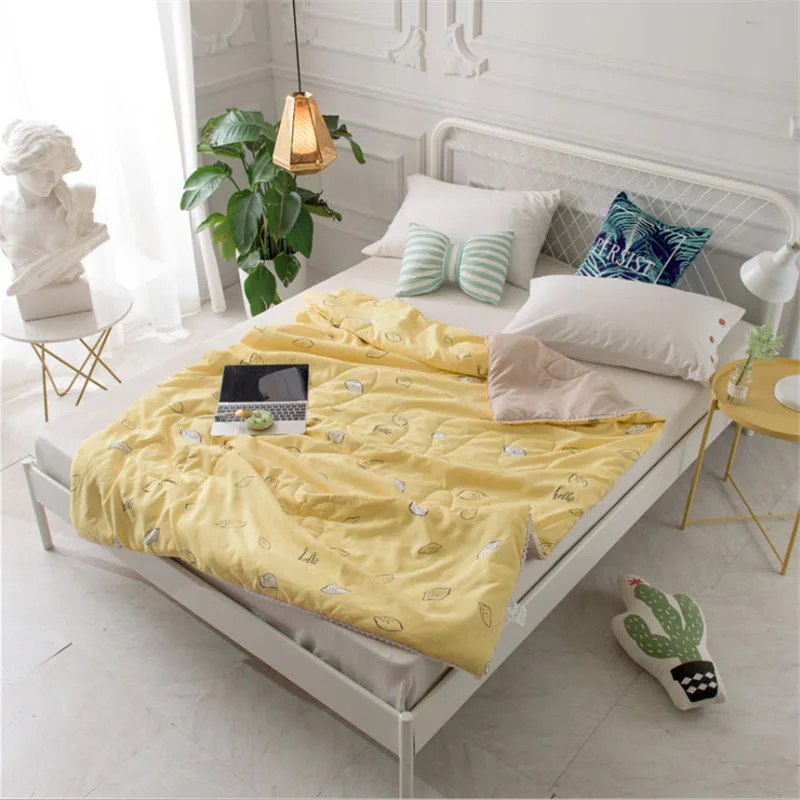 Super Soft Air Conditioner Summer Cooling Lightweight Quilt Print Quilt Single King Size Ins Style PP Cotton Summer Quilt
Super Soft Air Conditioner Summer Cooling Lightweight Quilt Print Quilt Single King Size Ins Style PP Cotton Summer Quilt
