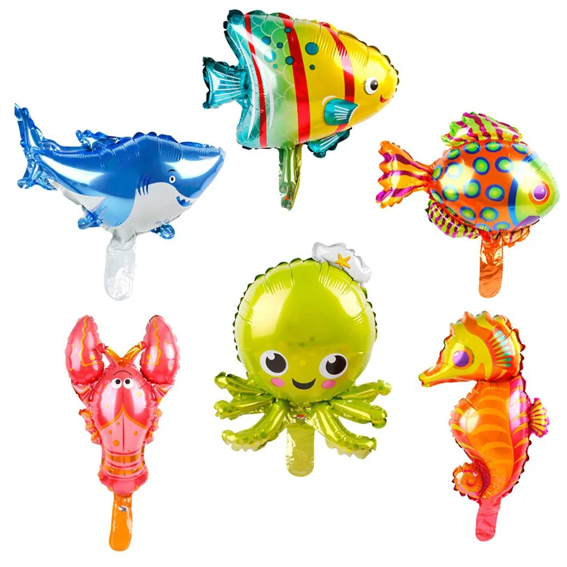 6pcs Big Size Aluminium Foil Ocean Animal Balloon Theme Party Decorations Octopus Hippocampus Lobster Spotted Birthday Balloons
6pcs Big Size Aluminium Foil Ocean Animal Balloon Theme Party Decorations Octopus Hippocampus Lobster Spotted Birthday Balloons