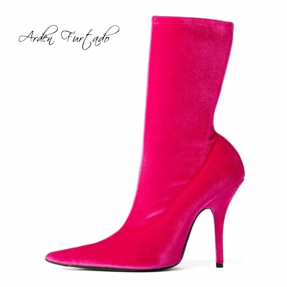 Arden Furtado 2019 woman fashion green stilettos shoes mid-calf boots sexy high heels flower print slip on Stretch boots 48
Arden Furtado 2019 woman fashion green stilettos shoes mid-calf boots sexy high heels flower print slip on Stretch boots 48