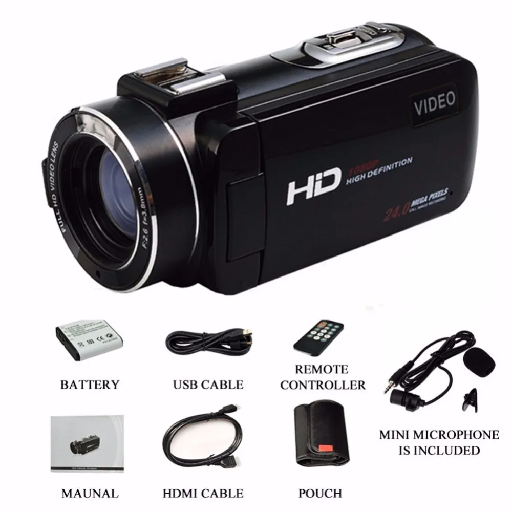 2017 Marvie Новое Поступление FHD 1080 P Цифровая Камера Wifi Видеокамера 24MP 16x Зум COMS Датчик