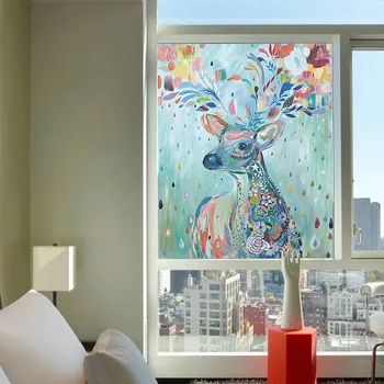 Custom size Stained window film rainbow deer static privacy glass PVC film office living room window door Decorative stickers
Custom size Stained window film rainbow deer static privacy glass PVC film office living room window door Decorative stickers