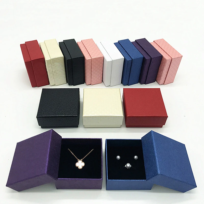 

Специальная бумажная коробка с кожаным кольцом, 20 шт./компл., 7*7*3,5 см, универсальная коробка для ювелирных изделий, Подарочные чехлы