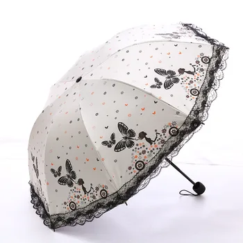 oein Sun Umbrella Three Folding Black Coating Lace Umbrella Butterfly And Flower Vintage Parasol Wedding Decoration
oein Sun Umbrella Three Folding Black Coating Lace Umbrella Butterfly And Flower Vintage Parasol Wedding Decoration