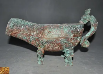 wedding decoration Shang Dynasty Bronze Ware Dragon beast pattern Wineware goblet wineglass cup Jue
wedding decoration Shang Dynasty Bronze Ware Dragon beast pattern Wineware goblet wineglass cup Jue
