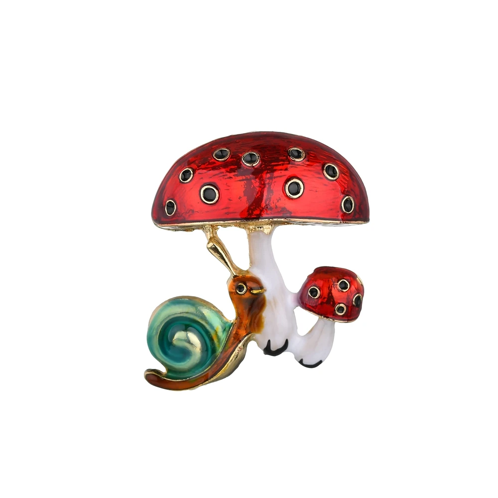 MissCyCy Cute Snail Mushroom Brooches For Women Enamel Cartoon Anime Badge Pin Kid's Jewelry Gift
MissCyCy Cute Snail Mushroom Brooches For Women Enamel Cartoon Anime Badge Pin Kid's Jewelry Gift
