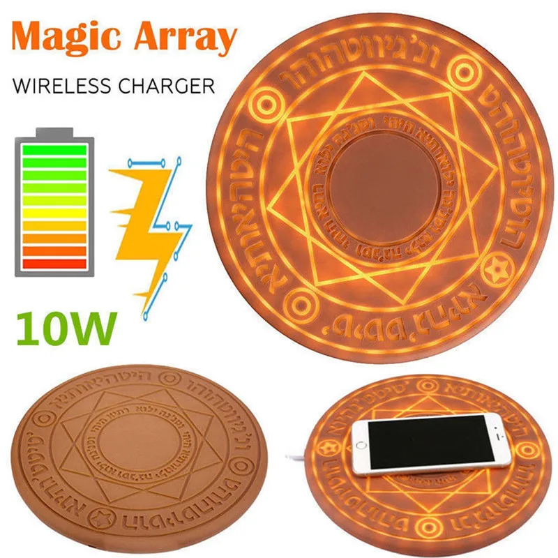 Fast Charger Magic Array Wireless Charging Pad Quick charger 10W For iPhone 8 Plus X Samsung galaxy S8 Note 9 with Box Universal
Fast Charger Magic Array Wireless Charging Pad Quick charger 10W For iPhone 8 Plus X Samsung galaxy S8 Note 9 with Box Universal