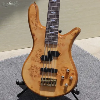 5 string tree burl active bass guitar neck through electric bass guitar 43 inch high gloss natural color bass guitarra
5 string tree burl active bass guitar neck through electric bass guitar 43 inch high gloss natural color bass guitarra