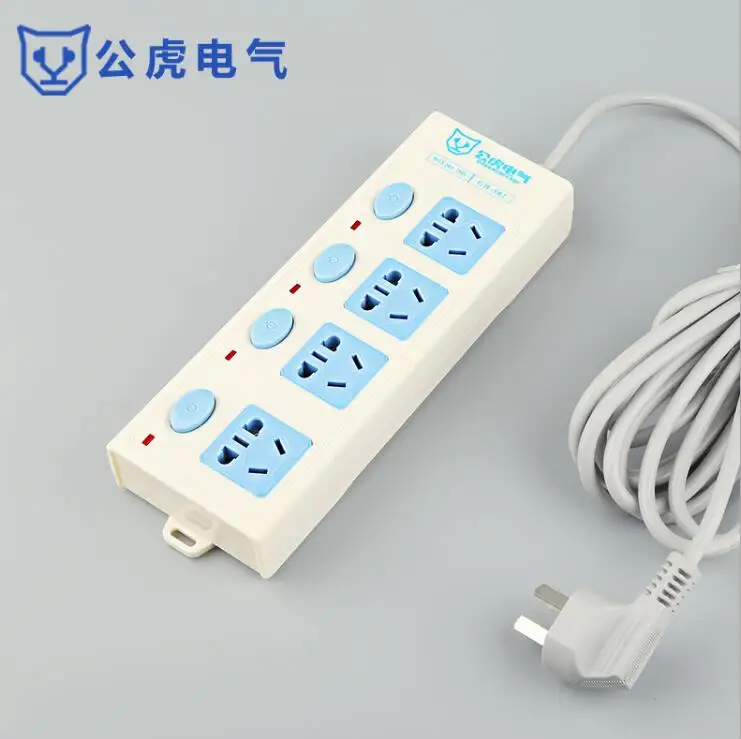 1PCS GH-502 Power Socket Strip With 4 Standard Socket Adapter 4 ports switch with wire plug adapter
1PCS GH-502 Power Socket Strip With 4 Standard Socket Adapter 4 ports switch with wire plug adapter