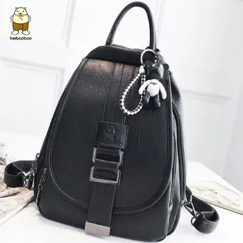 Beibaobao PU Leather Backpacks For Teenage Girls Fashion Women Backpacks Solid Color Large Capacity B6442
Beibaobao PU Leather Backpacks For Teenage Girls Fashion Women Backpacks Solid Color Large Capacity B6442