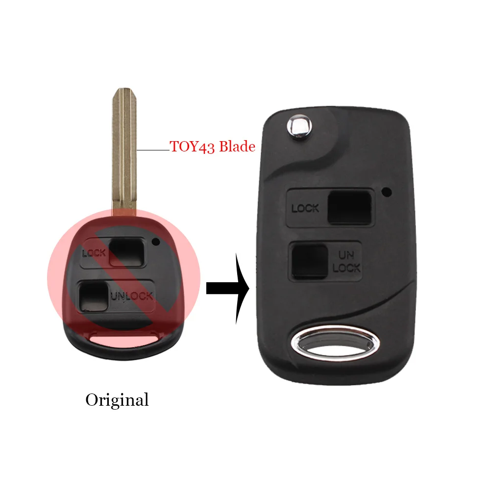 New style Folding Flip 2 Button Remote Key Shell For Toyota RAV4 Avalon Echo Prado Tarago Camry Tarago TOY43 Fob Case
New style Folding Flip 2 Button Remote Key Shell For Toyota RAV4 Avalon Echo Prado Tarago Camry Tarago TOY43 Fob Case