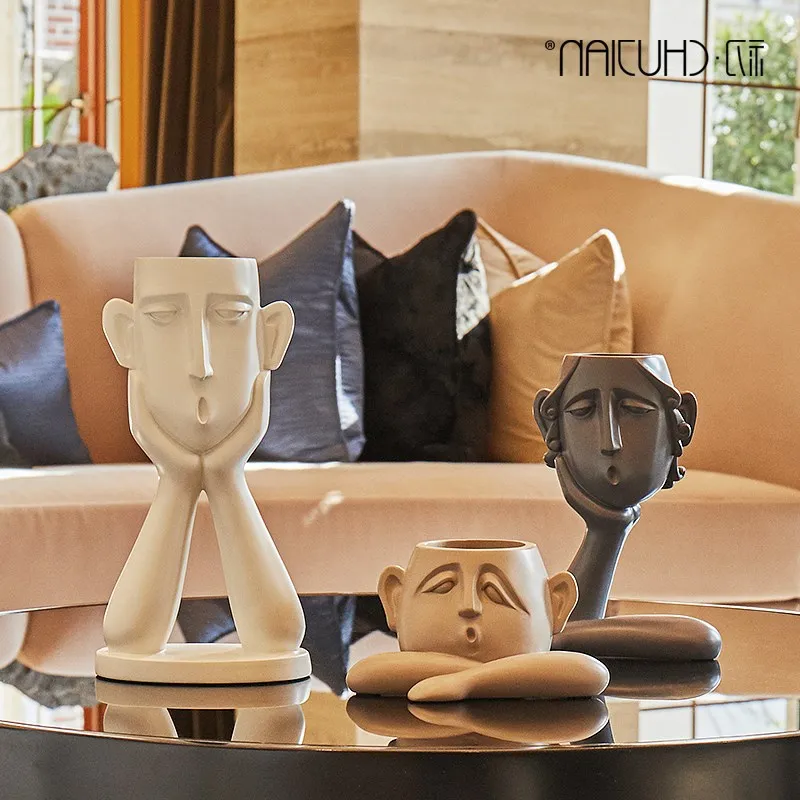 Nordic ceramic creative human face vase set pot home decoration accessories crafts room decoration Vintage Art flowers vases
Nordic ceramic creative human face vase set pot home decoration accessories crafts room decoration Vintage Art flowers vases