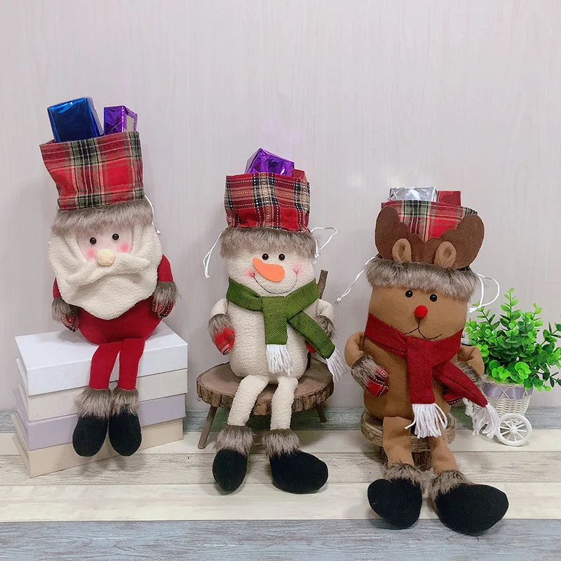 Christmas Pendant Old Man Gift Bag Christmas Day Decoration Christmas Child Hanging Snowman Candy Bag Elk Gift Bag
Christmas Pendant Old Man Gift Bag Christmas Day Decoration Christmas Child Hanging Snowman Candy Bag Elk Gift Bag