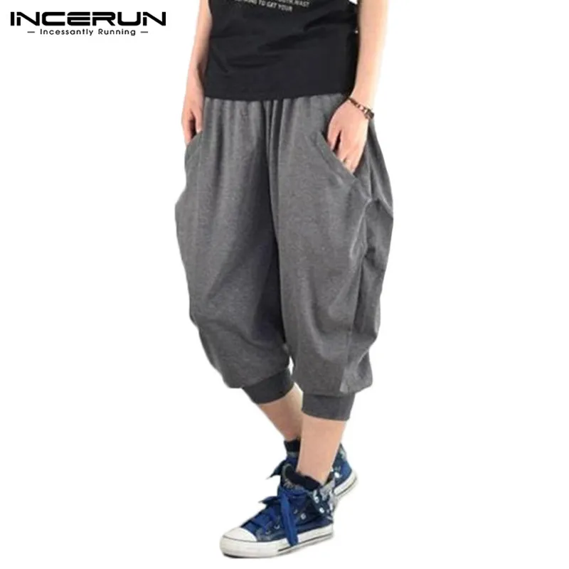 INCERUN Casual Men Harem Pants Elastic Waist Solid Baggy Trousers Men Women Bodybuilding Joggers Workout Sweatpants Plus Size
INCERUN Casual Men Harem Pants Elastic Waist Solid Baggy Trousers Men Women Bodybuilding Joggers Workout Sweatpants Plus Size