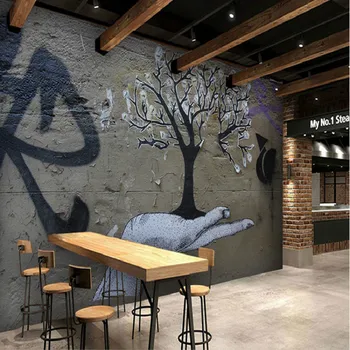 Custom vintage retro 3d wallpaper mural graffiti letters black white dining room lounge dining ktv wallpaper old concrete wall
Custom vintage retro 3d wallpaper mural graffiti letters black white dining room lounge dining ktv wallpaper old concrete wall
