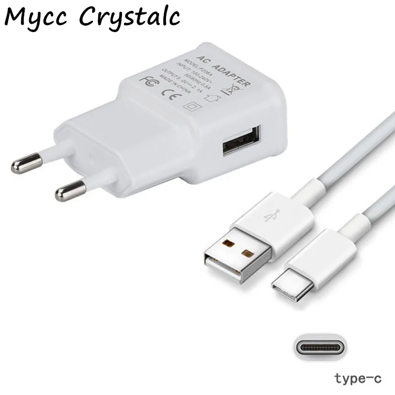 Type C USB Wall Charger 5V 2.1A Travel + Type-C Cable For Huawei P30 Pro Mate 20 Lite NOVA 3 Honor View V20 | Мобильные телефоны и