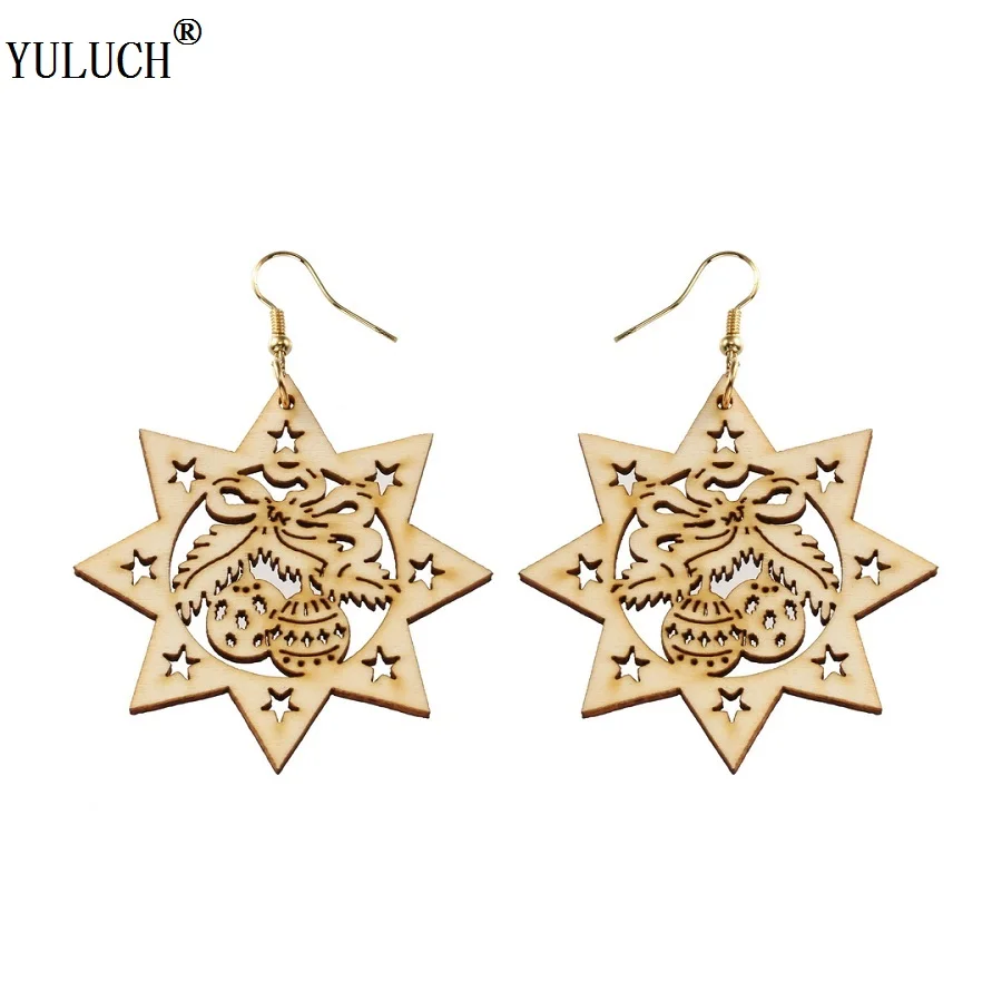 YULUCH New Design Wooden Earrings Hollow Geometric Plants Gold Hook Wooden Earrings Trendy Jewelry For Women Girls Party Gifts
YULUCH New Design Wooden Earrings Hollow Geometric Plants Gold Hook Wooden Earrings Trendy Jewelry For Women Girls Party Gifts