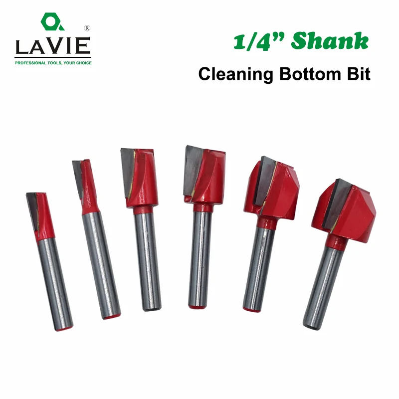 LAVIE 1/4 Shank Wood Cleaning Bottom Bit Straight Router Bit Clean Milling Cutter Woodworking Bits Power Machine MC01110
LAVIE 1/4 Shank Wood Cleaning Bottom Bit Straight Router Bit Clean Milling Cutter Woodworking Bits Power Machine MC01110