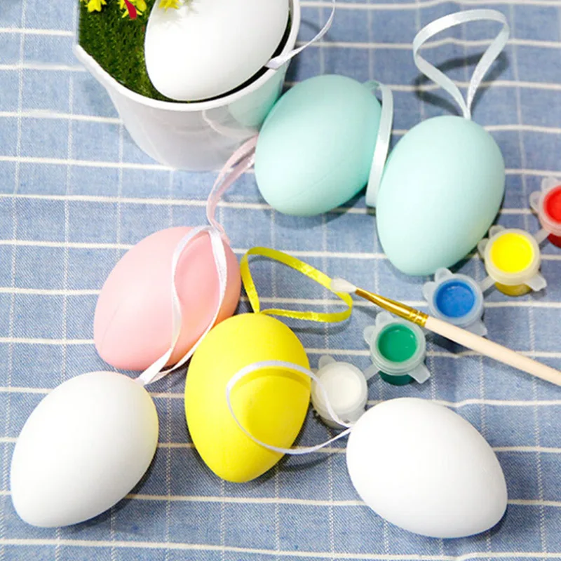 15pcs Easter Egg+1pc pen+1 Set Painting Egg for Children DIY Craft Art Toy Plastic Hanging Happy Easter Funny Gadget Easter Gift
15pcs Easter Egg+1pc pen+1 Set Painting Egg for Children DIY Craft Art Toy Plastic Hanging Happy Easter Funny Gadget Easter Gift