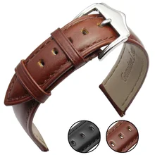 Genuine Leather Watchbands Black Brown Smooth Soft Watch Strap Women Men Bracelet Belt With Metal Silver Polished Buckle
Genuine Leather Watchbands Black Brown Smooth Soft Watch Strap Women Men Bracelet Belt With Metal Silver Polished Buckle