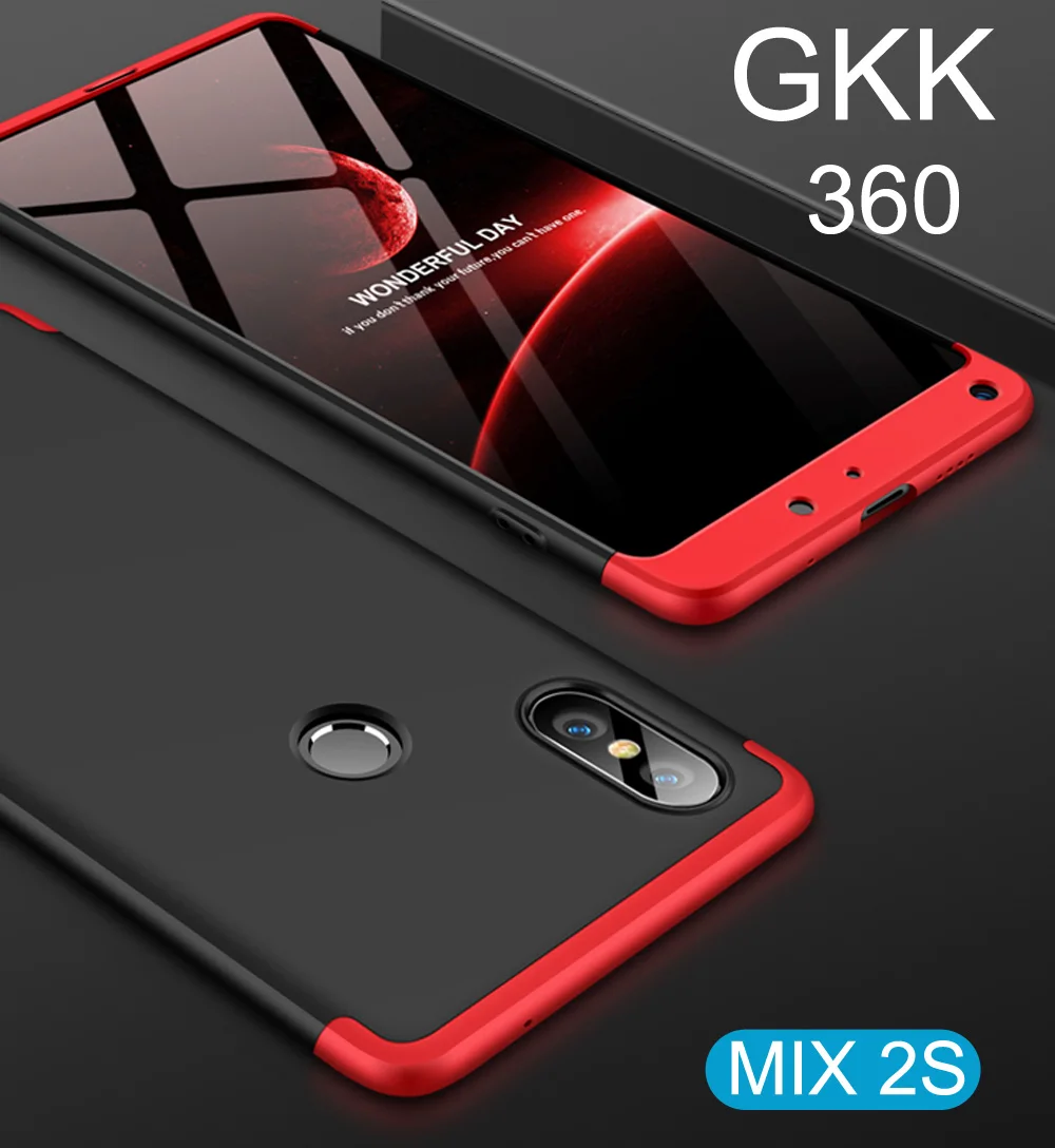 GKK Case For Xiaomi Mi MIX 2S 360 Full Protection Cover mix2s Ring Holder Finger Grip
GKK Case For Xiaomi Mi MIX 2S 360 Full Protection Cover mix2s Ring Holder Finger Grip