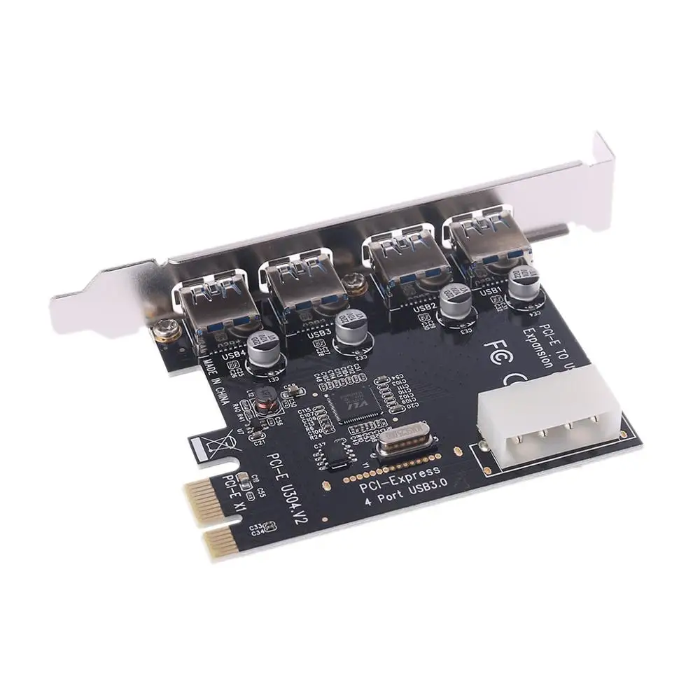 High Quality 4 Port PCI-E to USB 3.0 HUB PCI Express Expansion Card Adapter 5 Gbps Speed Feb6
High Quality 4 Port PCI-E to USB 3.0 HUB PCI Express Expansion Card Adapter 5 Gbps Speed Feb6