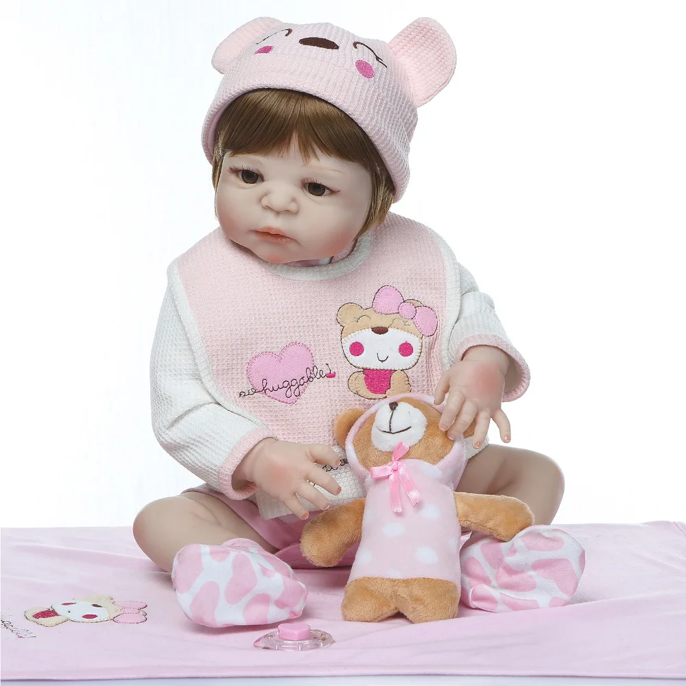 Nicery 22inch 55cm Bebe Reborn Doll Hard Silicone Boy Girl Toy Reborn Baby Doll Gift for Child Pink Bib Pink Blanket Baby Doll
Nicery 22inch 55cm Bebe Reborn Doll Hard Silicone Boy Girl Toy Reborn Baby Doll Gift for Child Pink Bib Pink Blanket Baby Doll