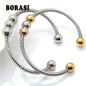 3-color glossy beads bracelet, stainless steel bracelet women simple personality clothing accessories
3-color glossy beads bracelet, stainless steel bracelet women simple personality clothing accessories