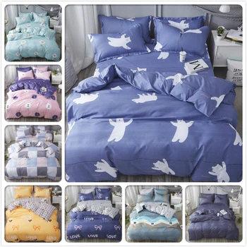 Blue White Bedding Set 3pcs/4pcs Bed Linens Kids Soft Cotton Bedspreads Single Twin Queen King Size Duvet Cover 150x200 180x220
Blue White Bedding Set 3pcs/4pcs Bed Linens Kids Soft Cotton Bedspreads Single Twin Queen King Size Duvet Cover 150x200 180x220