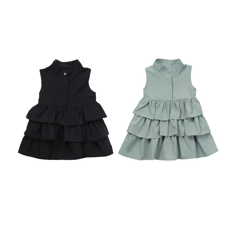 2017 Fashion Sweet Summer Newborn Toddler Baby Girls Sleeveless Turn-down Collar Button Ruffles Waves A-Line Dress Sundress 1-6Y
2017 Fashion Sweet Summer Newborn Toddler Baby Girls Sleeveless Turn-down Collar Button Ruffles Waves A-Line Dress Sundress 1-6Y