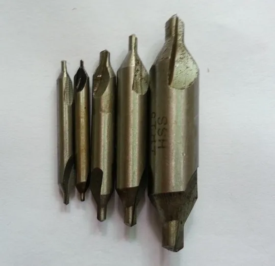 New 5pcs/lot HSS Silver Tone Combined Center Drills Countersinks Bit Set Free shipping
New 5pcs/lot HSS Silver Tone Combined Center Drills Countersinks Bit Set Free shipping