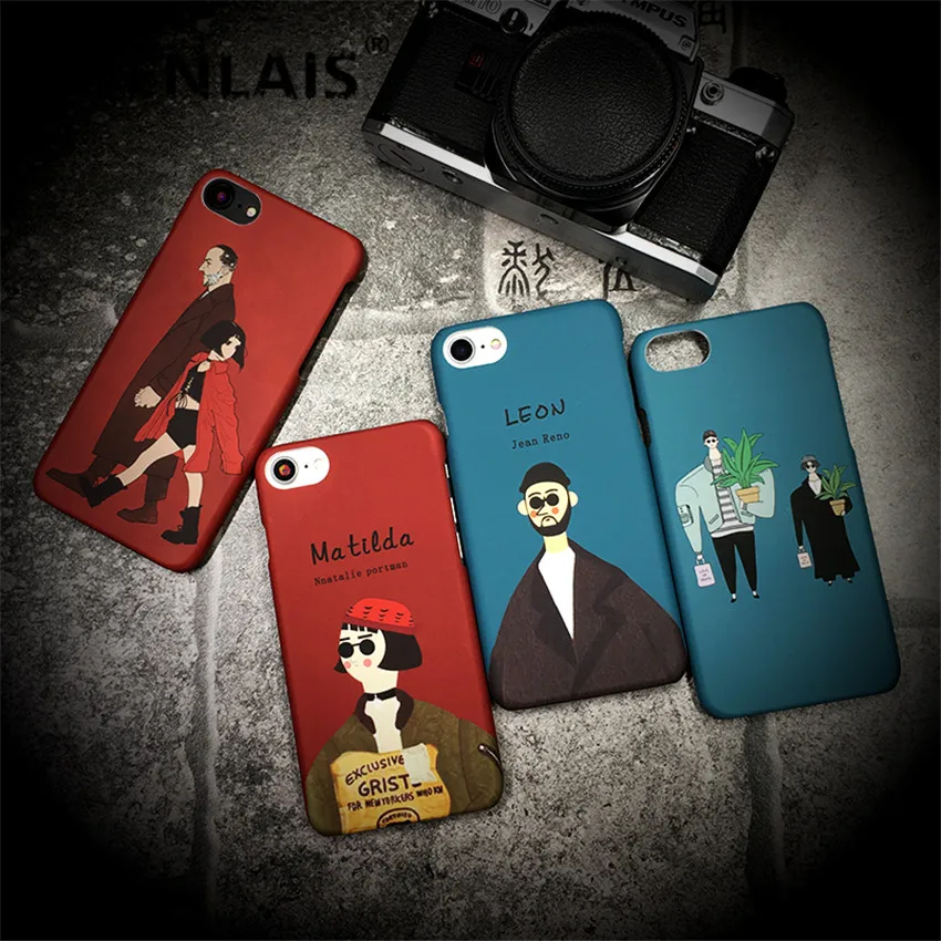 Cute Boy Girls Cartoon Lover Case For iPhone X 8 7 7Plus Case Mathilda Leon Fashion Hard Phone Cases For iPhone 5 5S 6 6S 6Plus
Cute Boy Girls Cartoon Lover Case For iPhone X 8 7 7Plus Case Mathilda Leon Fashion Hard Phone Cases For iPhone 5 5S 6 6S 6Plus