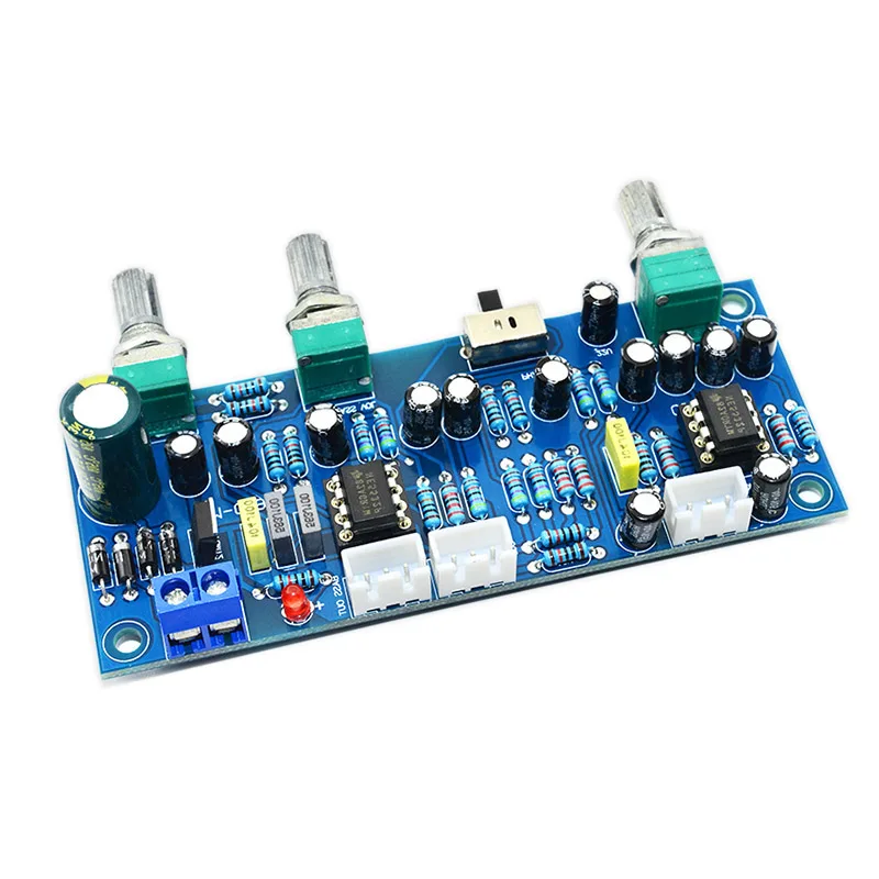 2.1 channel subwoofer preamp board Low Pass Filter Amplifier Board NE5532 low pass filter bass preamplifier
2.1 channel subwoofer preamp board Low Pass Filter Amplifier Board NE5532 low pass filter bass preamplifier