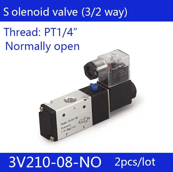2pcs free shipping good qualty 3 port 2 position Solenoid Valve 3V110-06-NC, Normally closed, 3/2way, 1/8", DC12V, DC24V, AC220V
2pcs free shipping good qualty 3 port 2 position Solenoid Valve 3V110-06-NC, Normally closed, 3/2way, 1/8", DC12V, DC24V, AC220V