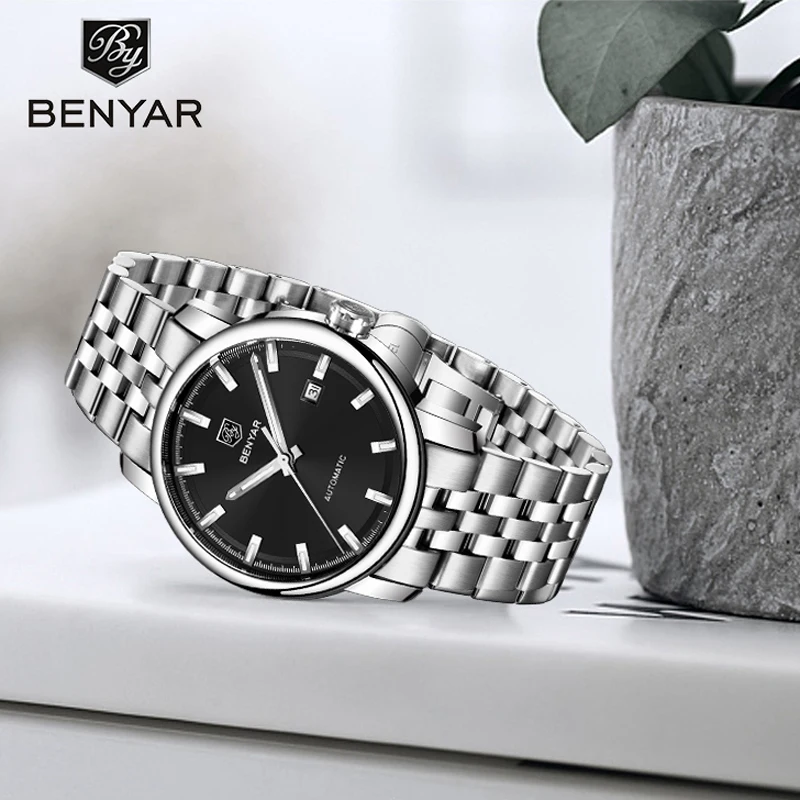 BENYAR2019 New Men's Watches Top Brand Luxury Automatic Mechanical Watches Stainless Steel Watch Men Wristwatch Men Montre Homme
BENYAR2019 New Men's Watches Top Brand Luxury Automatic Mechanical Watches Stainless Steel Watch Men Wristwatch Men Montre Homme