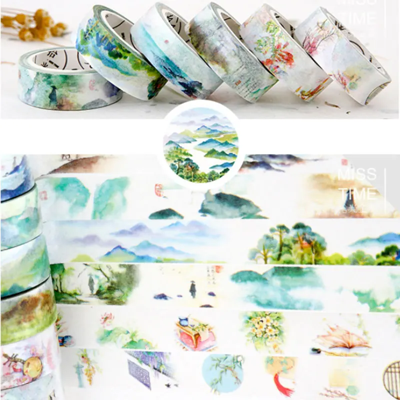 1 pcs Vintage scenery 1.5 cm X 8 m washi tape children DIY Diary decora masking tape stationery scrapbooking tools
1 pcs Vintage scenery 1.5 cm X 8 m washi tape children DIY Diary decora masking tape stationery scrapbooking tools