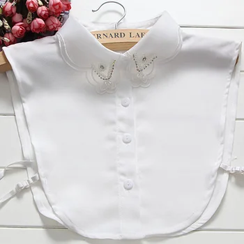 Sweet retro flower collar pearl triangel bead white chiffon Female Rhinestones lady girl gift Decorative Shirt Fake Collar
Sweet retro flower collar pearl triangel bead white chiffon Female Rhinestones lady girl gift Decorative Shirt Fake Collar