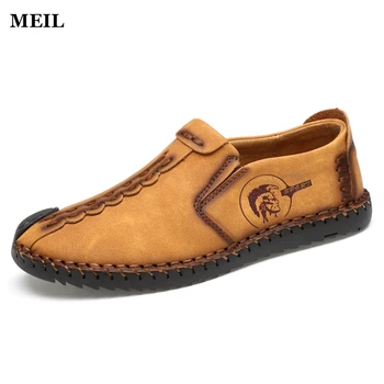 Brand Fashion Comfortable Men Shoes Slip-on Solid Leather Shoes Men Causal Huarache Hot Sale
Brand Fashion Comfortable Men Shoes Slip-on Solid Leather Shoes Men Causal Huarache Hot Sale