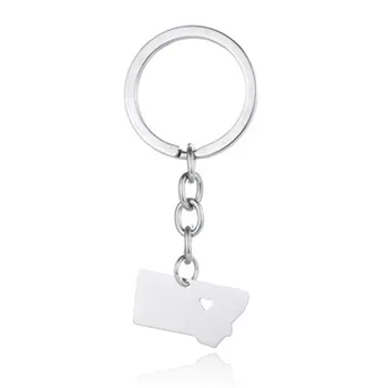 Europe and America selling stainless steel Montana map keychain US map series key accessories
Europe and America selling stainless steel Montana map keychain US map series key accessories