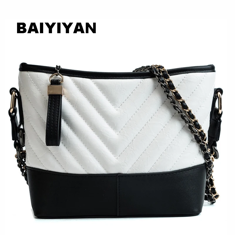 New Women's Striped Shoulder Bag Designer Vintage Messenger Bag PU Leather Chain Crossbody Bag Ladies Handbag
New Women's Striped Shoulder Bag Designer Vintage Messenger Bag PU Leather Chain Crossbody Bag Ladies Handbag