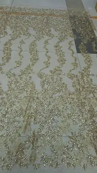 Hot selling glued glitter sequins lace fabric Cyndi-1010198 African French net tulle Lace Fabric for party
Hot selling glued glitter sequins lace fabric Cyndi-1010198 African French net tulle Lace Fabric for party