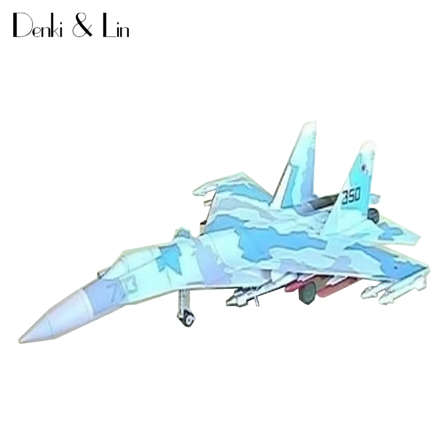1:50 DIY 3D Sukhoi Su-35 Fighter Plane Aircraft Paper Model Assemble Hand Work Puzzle Game DIY Kids Toy Denki & Lin
1:50 DIY 3D Sukhoi Su-35 Fighter Plane Aircraft Paper Model Assemble Hand Work Puzzle Game DIY Kids Toy Denki & Lin