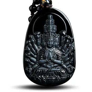 Koraba Fine Jewelry Clin-kk Obsidian 1000 Arm Hands Avalokitesvara Bodhisattva Guan Yin Buddha Pendant Free Shipping
Koraba Fine Jewelry Clin-kk Obsidian 1000 Arm Hands Avalokitesvara Bodhisattva Guan Yin Buddha Pendant Free Shipping