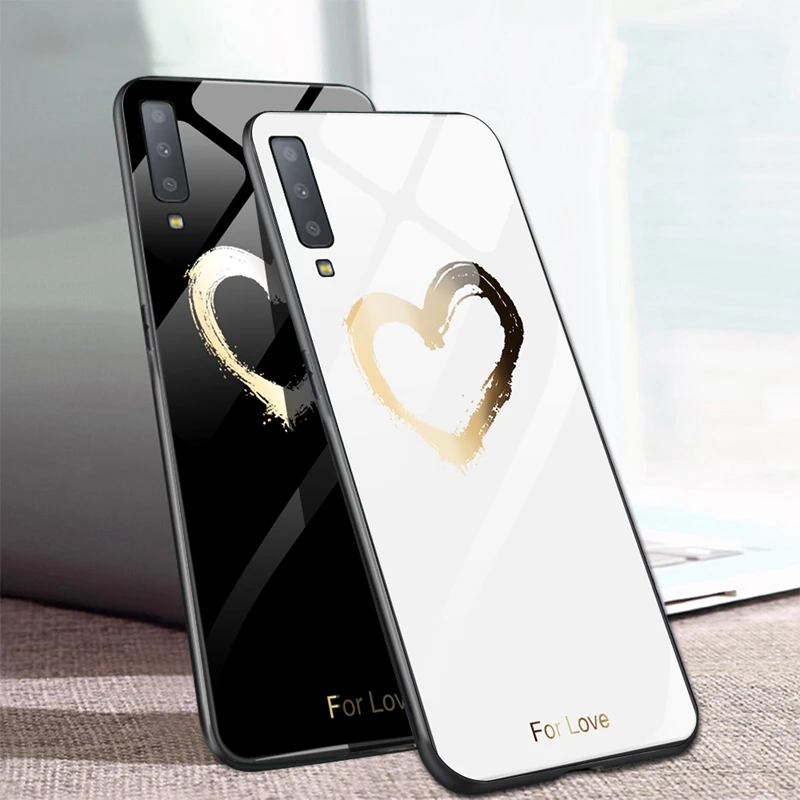 Fashion Pattern Painted Hard Cover Case For Samsung Galaxy A7 A750 2018 Glossy Tempered Glass TPU Edge Case For Samsung A7 2018
Fashion Pattern Painted Hard Cover Case For Samsung Galaxy A7 A750 2018 Glossy Tempered Glass TPU Edge Case For Samsung A7 2018