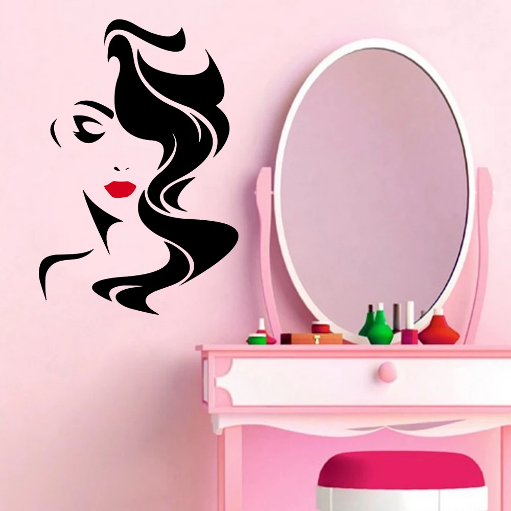 Hot sale Hairdresser Hairstyle Beauty Salon For Lady's Red Lips Vinyl Sticker Home Deco Hair Hairdo Barbers beautiful lady Decal
Hot sale Hairdresser Hairstyle Beauty Salon For Lady's Red Lips Vinyl Sticker Home Deco Hair Hairdo Barbers beautiful lady Decal